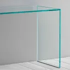 Konsol i extra klart glas Elegant minimal design 2 dimensioner - Selex Viadurini