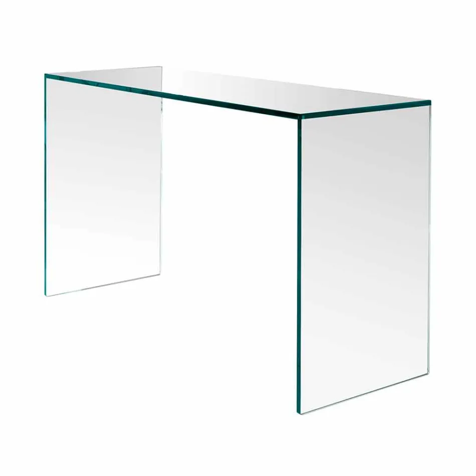 Konsol i extra klart glas Elegant minimal design 2 dimensioner - Selex Viadurini