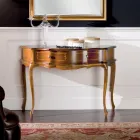 Klassisk entrékonsol i trä med 1 låda Tillverkad i Italien - Leonor Viadurini