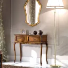 Klassisk entrékonsol i trä med lådor tillverkad i Italien - Richard Viadurini