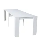 Modern utdragbar konsol 296 cm i melaminträ Tillverkad i Italien - Ariella Viadurini