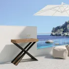 Modern konsol utdragbar till 300 cm med antracitram tillverkad i Italien - Avventura Viadurini