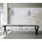 Modern konsol utdragbar till 300 cm med antracitram tillverkad i Italien - Avventura Viadurini