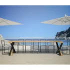 Modern konsol utdragbar till 300 cm med antracitram tillverkad i Italien - Avventura Viadurini