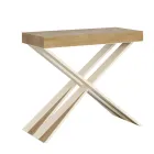 Modern konsol Utdragbar till 300 cm med vit ram tillverkad i Italien - spegel Viadurini