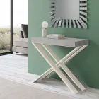 Modern konsol Utdragbar till 300 cm med vit ram tillverkad i Italien - spegel Viadurini