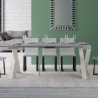 Modern konsol Utdragbar till 300 cm med vit ram tillverkad i Italien - spegel Viadurini