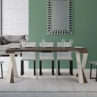 Modern konsol Utdragbar till 300 cm med vit ram tillverkad i Italien - spegel Viadurini