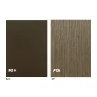 Utdragbar modern bordskonsol i ek och metall Tillverkad i Italien - Nappo Viadurini