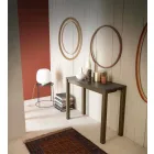 Utdragbar modern konsol i ek och metall Tillverkad i Italien - Nappo Viadurini