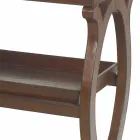 modern konsol med Walter bricka i brunt skinnjacka Viadurini