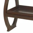 modern konsol med Walter bricka i brunt skinnjacka Viadurini