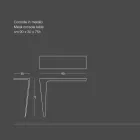 Modern minimal designkonsol i färgad metall tillverkad i Italien - Benjamin Viadurini