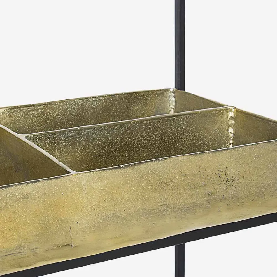 Modern och elegant designkonsol i stål och glas Homemotion - Malpensa Viadurini