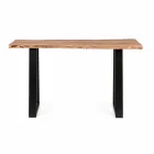 Modern konsol i Acacia Wood and Steel Design Homemotion - Teresanna Viadurini