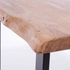 Modern konsol i Acacia Wood and Steel Design Homemotion - Teresanna Viadurini
