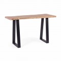 Modern konsol i Acacia Wood and Steel Design Homemotion - Teresanna