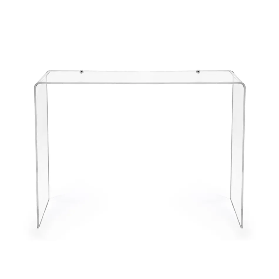 Modernt konsolbord i transparent eller flerfärgad plexiglas tillverkad i Italien - Emy Viadurini