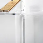 Modernt konsolbord i transparent eller flerfärgad plexiglas tillverkad i Italien - Emy Viadurini