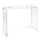 Modernt konsolbord i transparent eller flerfärgad plexiglas tillverkad i Italien - Emy Viadurini