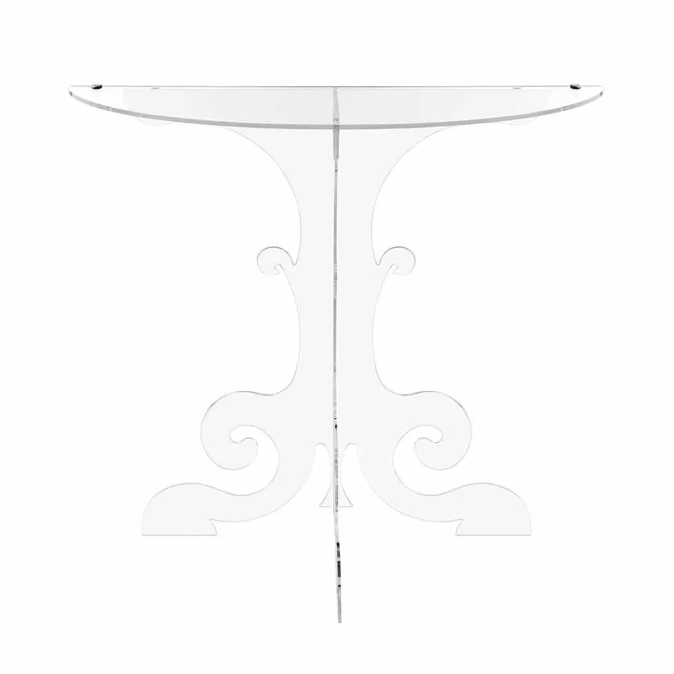 Modern konsol i transparent plexiglas tillverkad i Italien, Belfiore Viadurini