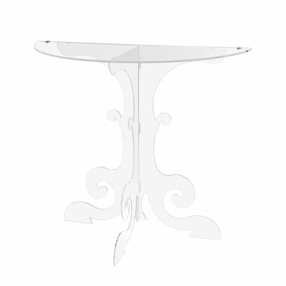 Modern konsol i transparent plexiglas tillverkad i Italien, Belfiore Viadurini