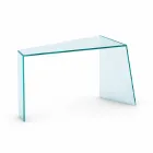 Konsol för modern entré i Extralight Glass tillverkad i Italien - Rosalia Viadurini