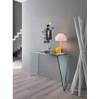 Konsol för modern entré i Extralight Glass tillverkad i Italien - Rosalia Viadurini