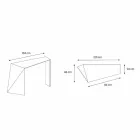 Konsol för modern entré i Extralight Glass tillverkad i Italien - Rosalia Viadurini