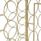 Konsol i glasflaska med guldjärnstruktur - Vicio Viadurini