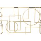 Modern design rektangulär konsol i järn och spegel - Billie Viadurini