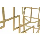 Modern design rektangulär konsol i järn och spegel - Billie Viadurini