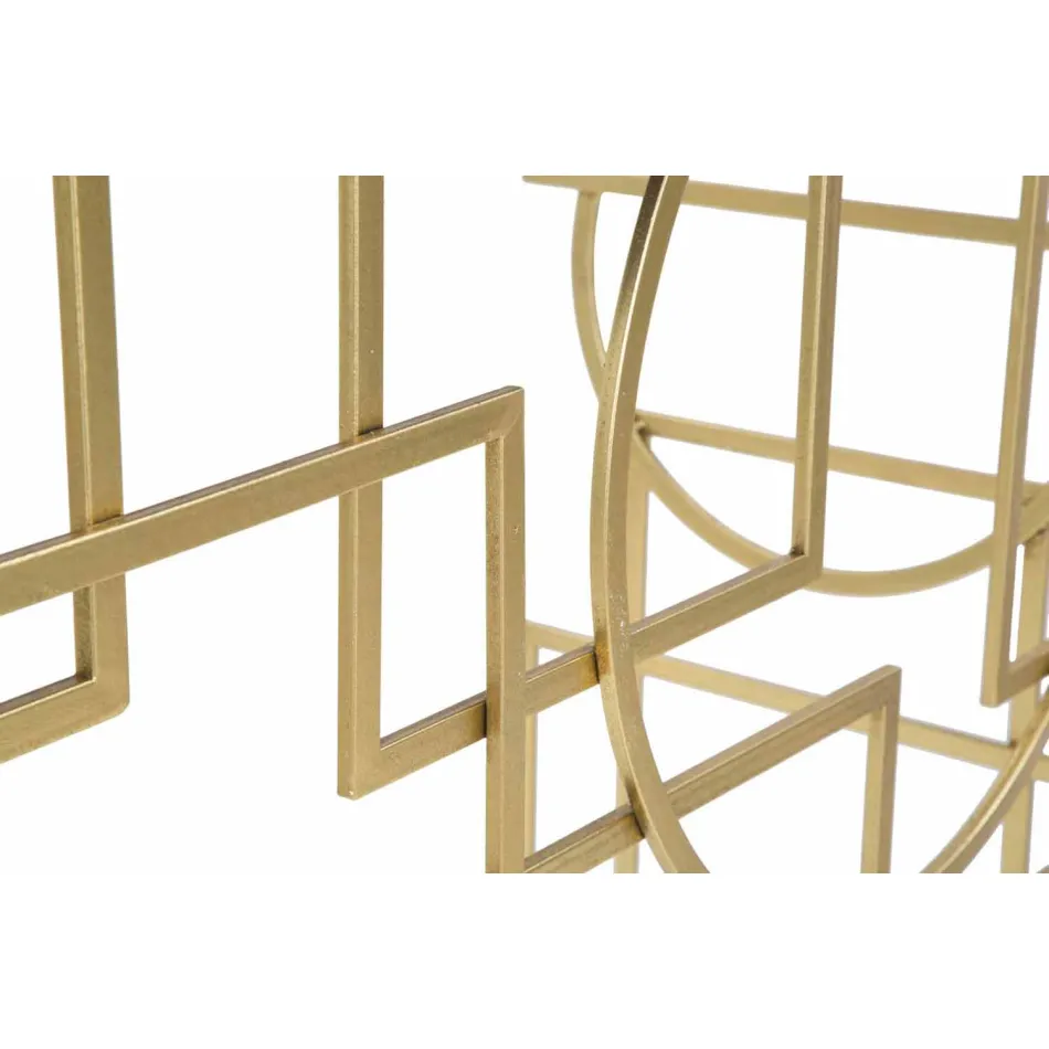 Modern design rektangulär konsol i järn och spegel - Billie Viadurini