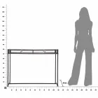 Modern stil rektangulär vardagsrumskonsol i järn och MDF - Wendell Viadurini