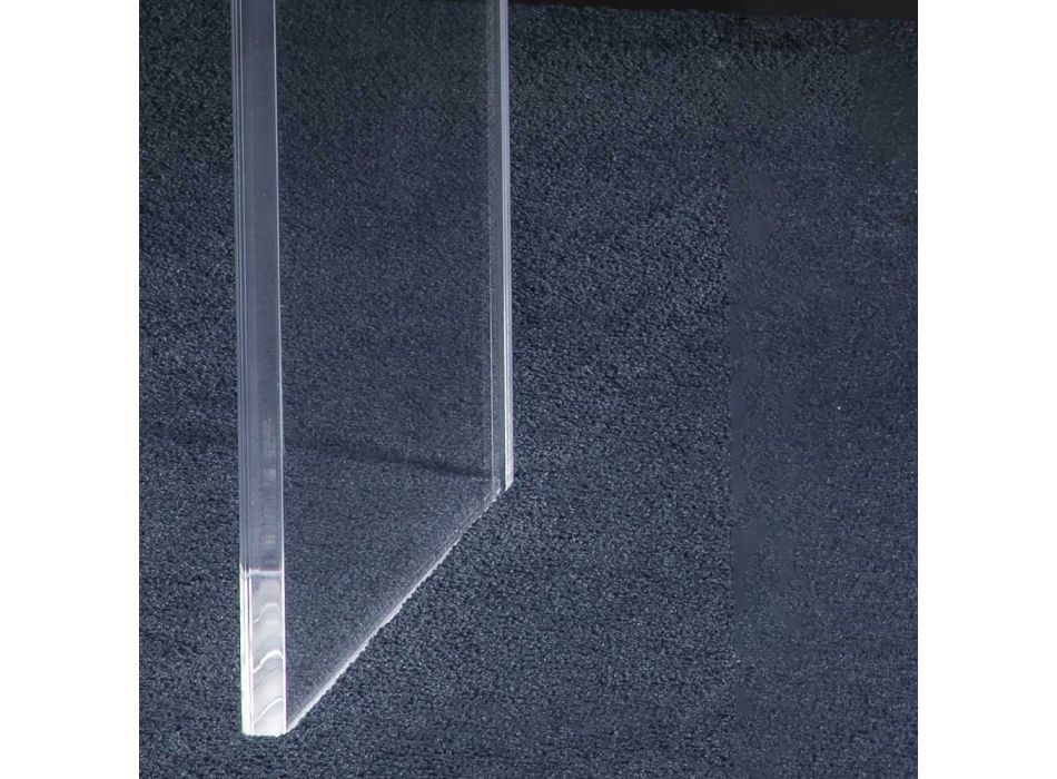 Vardagsrumskonsol i minimal transparent akrylkristall - Amedea Viadurini