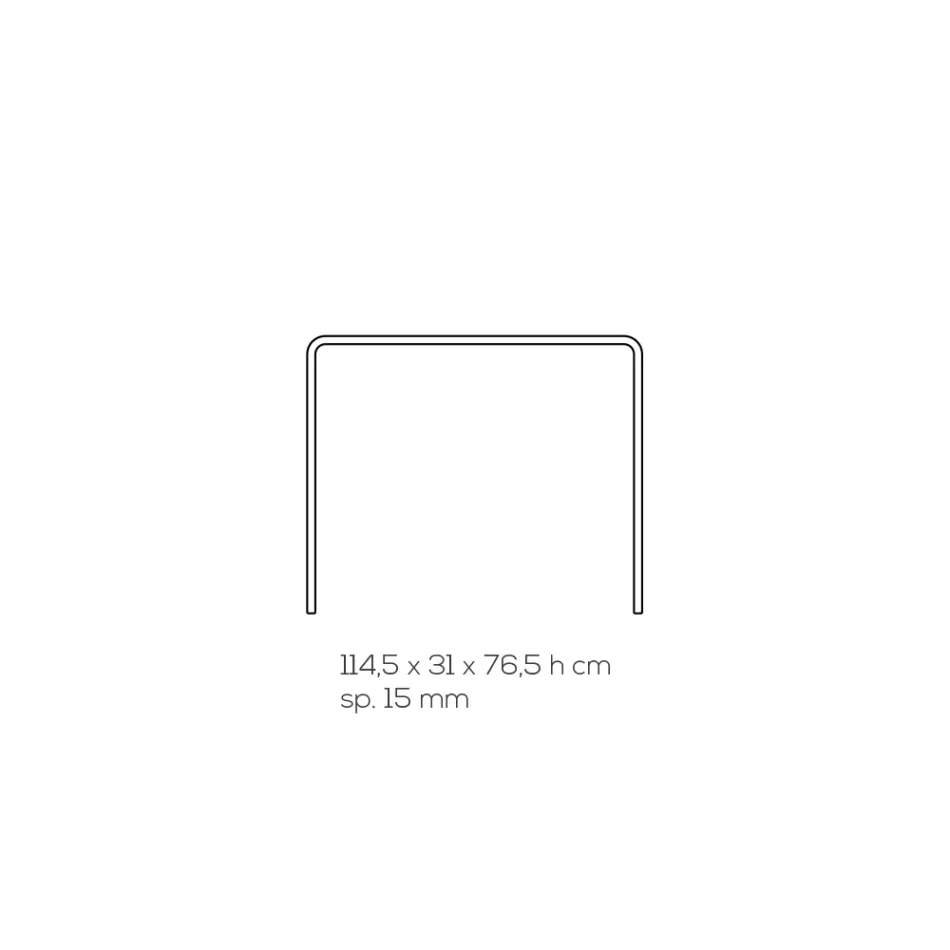Vardagsrumskonsol i minimal transparent akrylkristall - Amedea Viadurini