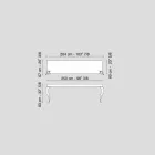 Console modern stil MDF och Luigi stål Viadurini