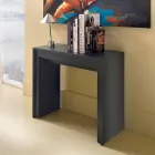 Konsol / Utdragbart matbord, l. 42.50 / 302,50xp.90 cm, Alvaro Viadurini