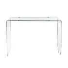 Alarico transparent plexiglaskonsolbord med modern design, tillverkat i Italien Viadurini