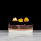 Italiensk lyx laminerad marmor mittpunkt behållare - Leonida Viadurini