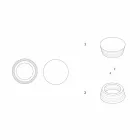 Italiensk lyx laminerad marmor mittpunkt behållare - Leonida Viadurini