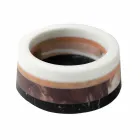 Italiensk lyx laminerad marmor mittpunkt behållare - Leonida Viadurini