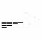 Kryddbehållare med lock i vit och svart Corian 5 ytor - kryddig Viadurini