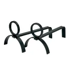 Ett par metallspis Andirons Höjd 21 cm Tillverkad i Italien - Sari Viadurini