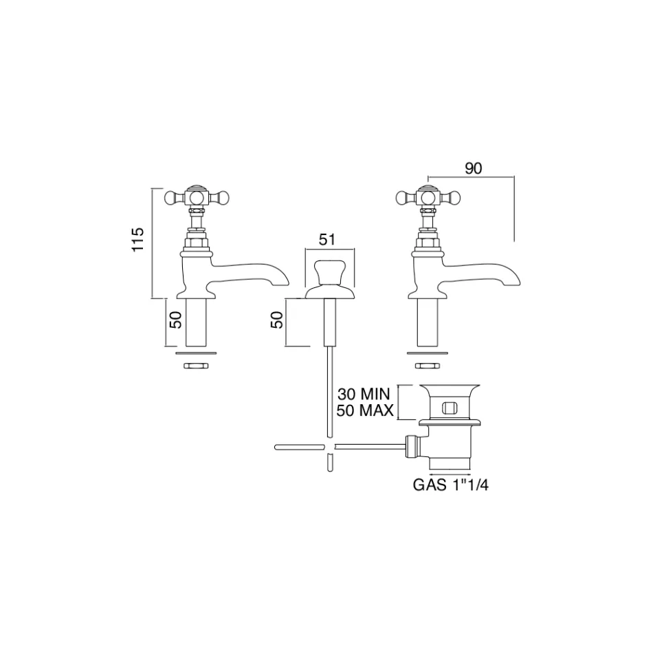 Ett par vintage designbänkar i mässing tillverkade i Italien - Elisea Viadurini