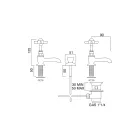Ett par vintage vaskkranar i mässing tillverkade i Italien – Katerina Viadurini