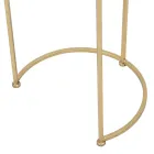 Ett par runda soffbord i glas och gyllene järn - Avola Viadurini