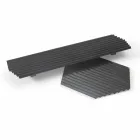 Par brickor i svart eller guldlackerat stål Modern design - Savona Viadurini