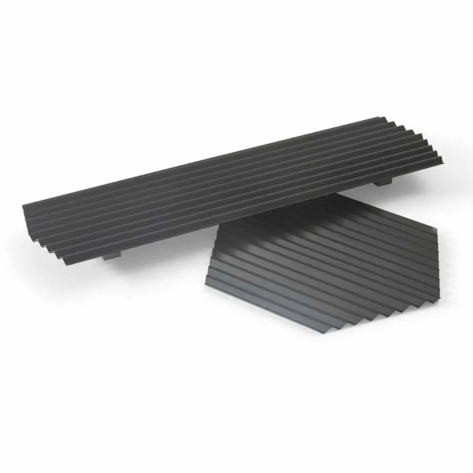 Par brickor i svart eller guldlackerat stål Modern design - Savona Viadurini