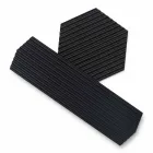 Par brickor i svart eller guldlackerat stål Modern design - Savona Viadurini